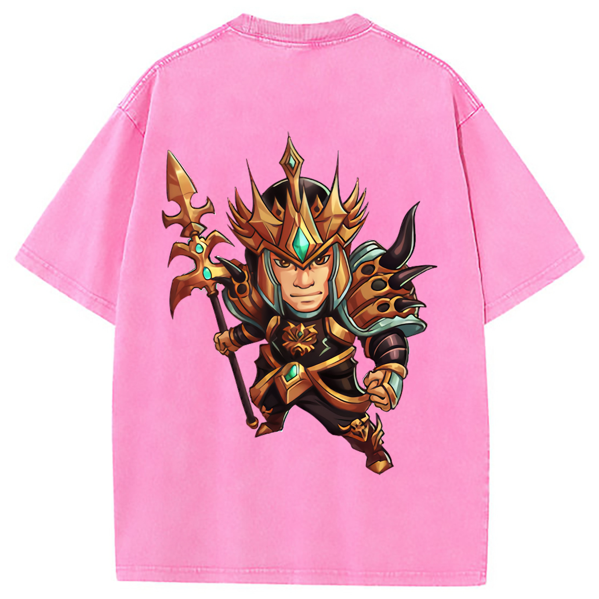（画像用） リーグ・オブ・レジェンド League of Legends LOL 綿100% ヴィンテージ風 半袖Tシャツ（背面プリント）